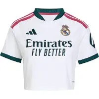 Adidas Real Madrid 26/27 Cropped Hemma T-shirt Med Kort ärm För Dam