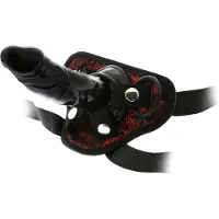 Dream Toys Dreamtoys Blaze - påsättbar dildo med sele (svart)