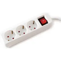 Value 19.99.1076 Förgreningsdosa med brytare Vit Skyddskontakt 1 st