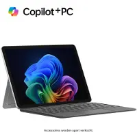 Microsoft Surface Pro Copilot+ PC 256 GB Platina Windows-surfplatta 30.5 cm (12 tum) 3.2 GHz Qualcomm Snapdragon Windows 11 Home 2196 x 1464 Pixel