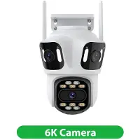 VStarcam Extern WiFi 6K HD IP-kamera Treskärmskamera 4K utomhus dubbellins Autospårning Säkerhet PTZ-kameraövervakning iCsee 6K Camera