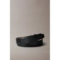 Calvin Klein Emblem Logo Plaque Smooth Belt