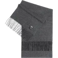 GOBI Cashmere Halsduk 'Unisex Cashmere Fringed Scarf' gråmelerad