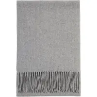 GOBI Cashmere Halsduk 'Unisex Cashmere Fringed Scarf' rökgrå