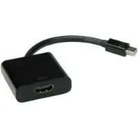 Value Mini-DisplayPort / HDMI Adapterkabel Mini DisplayPort-kontakt, HDMI-A uttag 0.15 m Svart 12.99.3142 DisplayPort-kabel