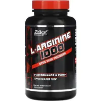 Nutrex , L-Arginin 1000, 120 Kapslar (500 mg per Kapsel)