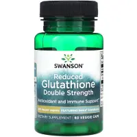 Swanson Health , Reducerad Glutathion Dubble Styrka, 60 Veggie Kapslar