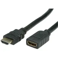 Value HDMI Anslutningskabel HDMI-A-kontakt, HDMI-A uttag 3.00 m Svart 11.99.5576 Standard HDMI HDMI-kabel