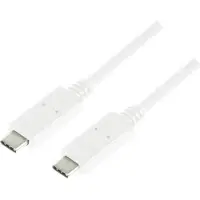 Logilink CU0130, 0,5 m, USB C, USB 3.2 Gen 2 (3.1 Gen 2), 10000 Mbit/s, Vit