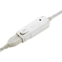 Roline USB-kabel USB 2.0 USB-A kontakt, USB-A uttag 12.00 m Vit Aktiv med signalförstärkning 12.04.1086