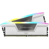 Corsair Vengeance RGB - DDR5 - sats - 32 GB: 2 x 16 GB - DIMM 288-pin - 5200 MHz / PC5-41600 - CL40 - 1.25 V - vit