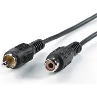 Value Cinch Cable, simplex M - F 5 m, RCA, Hankoppling, RCA, Honkoppling, 5 m