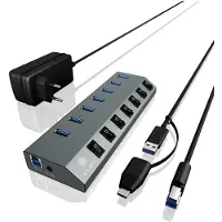 Icy Box Ib-hub1701-c3 7 Port Usb Hub