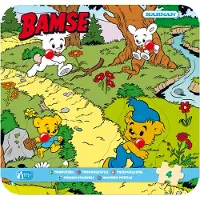 Kärnan Bamse I Skogen Knoppussel Barnpussel Av Trä 4 Bitar Kärnan