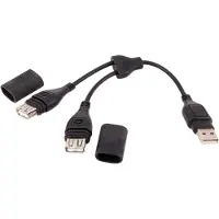 ItalyRacing Adapter kabel USB-kontakt till 2x USB-koppling (No.110)