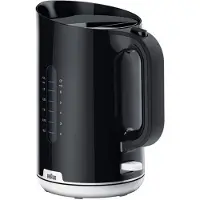 Braun WK 1100 BK, 1,7 l, 2200 W, Svart, Plast, Vattennivå indikator, Sladdlös