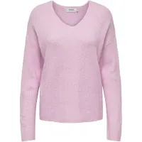 ONLY Tröjor ONLCAMILLA V-NECK kvinnor - Rosa - EU M