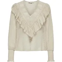 ONLY Blus 'ONLELEANOR' mörkbeige