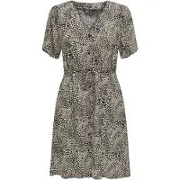 ONLY Klänning 'ONLEvida' beige / brun / svart