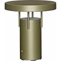 Hubsch LED-batteridriven bordslampa BringMe Mini, mörkgrön, 20 cm dimbar, Grön, Metall, Modern