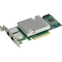 Super Micro Computer B.v. Supermicro AOC-STG-b2T - Nätverksadapter - PCIe 3.0 x8 låg profil - 10Gb Ethernet x 2