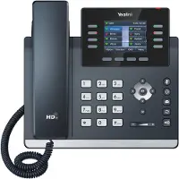Yealink SIP-T44W - VoIP-telefon med nummerpresentation/samtal väntar - 5-vägs samtalsförmåg - SIP over TLS, RTCP-XR, VQ-RTCPXR, SIP, SIP v2, SRTP, ICE - 12 linjer - klassiskt grå