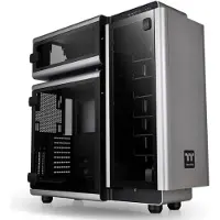 Thermaltake Level 20 Full Tower Datorchassi Svart, Silver 3 Förinstallerade LED-fläktar, Sidofönster, Verktygsfri hårddiskinstallation