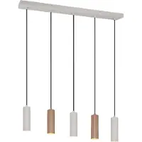 TRIO Lighting Hänglampa Soka, dimbar, Brun / rost, Vardagsrum / matsal, Metall, Modern, Pendellampa