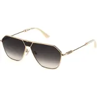 Police Polis Aviator Herr Glänsande Rosa Guld Rök Grå Gradient SPLL89 Horizon 8