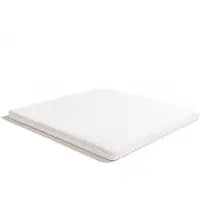 THE WHITE STONE Formminnesskumsmadrass med 5 cm Höjd | Andningsbar och Hypoallergen 135 x 190 cm vit