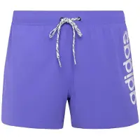 Adidas Stretchiga Stickade 3-tums Badbyxorna Med Logga, storlek Medium
