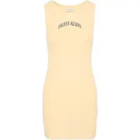 Calvin Klein Jeans Ribbed Embroidered Logo Tank Dress
