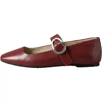 Calvin Klein Leather Mary Jane Ballerinas