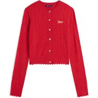 Tommy Hilfiger Tommy Jeans Slim Pointelle Flag Cardigan
