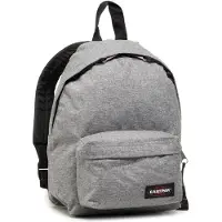Eastpak Ryggsäck 'Orbit' gråmelerad / karminröd / svart / vit