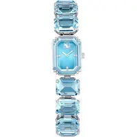 Swarovski Klocka Kvartsverk Metallarmband 23*17mm Blå Urtavla 50m Vattentät Damklockor 5630840 Blue Dial