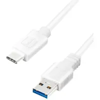 Logilink CU0176, 2 m, USB A, USB C, USB 3.2 Gen 1 (3.1 Gen 1), Vit
