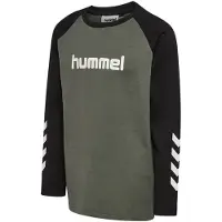 Hummel Tröja - HmlJR Logo - Castor Grå - - 5-6 år (110-116) - Tröja