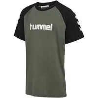 Hummel T-shirt - HmlJR Logo - Castor Grå - - 9-10 år (134-140) - T-shirt