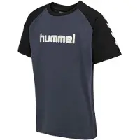 Hummel T-shirt - HmlJR Logo - Ombre Blue - - 13-14 år (158-164) - T-shirt