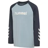 Hummel Tröja - HmlJr Logo - Dysthy Blue - - 7-8 år (122-128) - Tröja