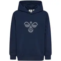 Hummel Hoodie - HmlJR Reg Tukas - Dress Blues/Flint Stone - - 13-14 år (158-164) - Hoodie
