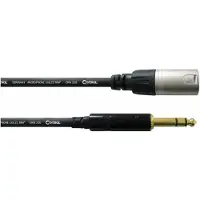Cordial CFM 0,6 MV XLR Adapterkabel [1x XLR-hankontakt - 1x Teleplugg 6.35 mm] 0.60 m Svart