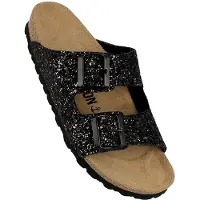 Bayton Pantolette 'Atlas' brun / svart