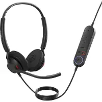 Jabra Engage 40 Telefon Over Ear-hörlurar Sladd Stereo Svart Brusreducering för mikrofon Volymkontroll