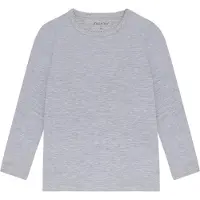 Minymo Tröja - Bambu - Medium+ Grey Melange - - 12 år (152) - Tröja