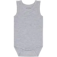 Minymo Body u/ä - Bambu - Medium+ Grey Melange - - 68 - Body U/Ä