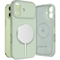 Tech-Protect silikonfodral med MagSafe för iPhone 17 – grönt