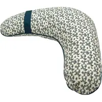 Müsli Amningskudde - Müslí - 75x35 cm - Ekologisk bomull - Meadow - Tryck med små blommor