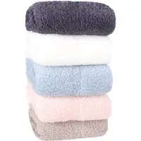 Borg Living Pläd i teddy fleece - 130x170 cm - Blå - Mjuk filt från Nordstrand